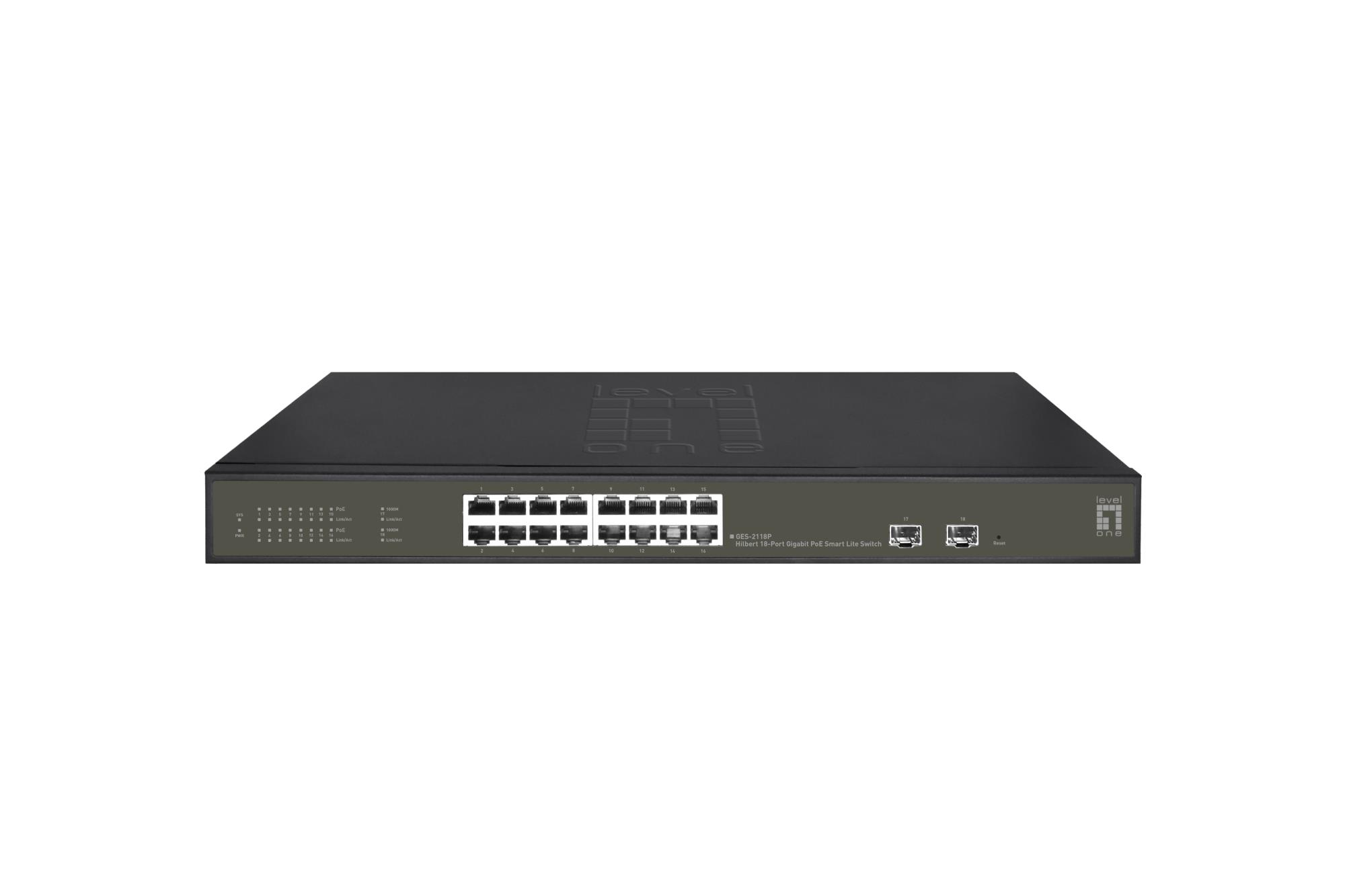 Net Switch 18PORT 16POE 1000M/GES-2118P Levelone