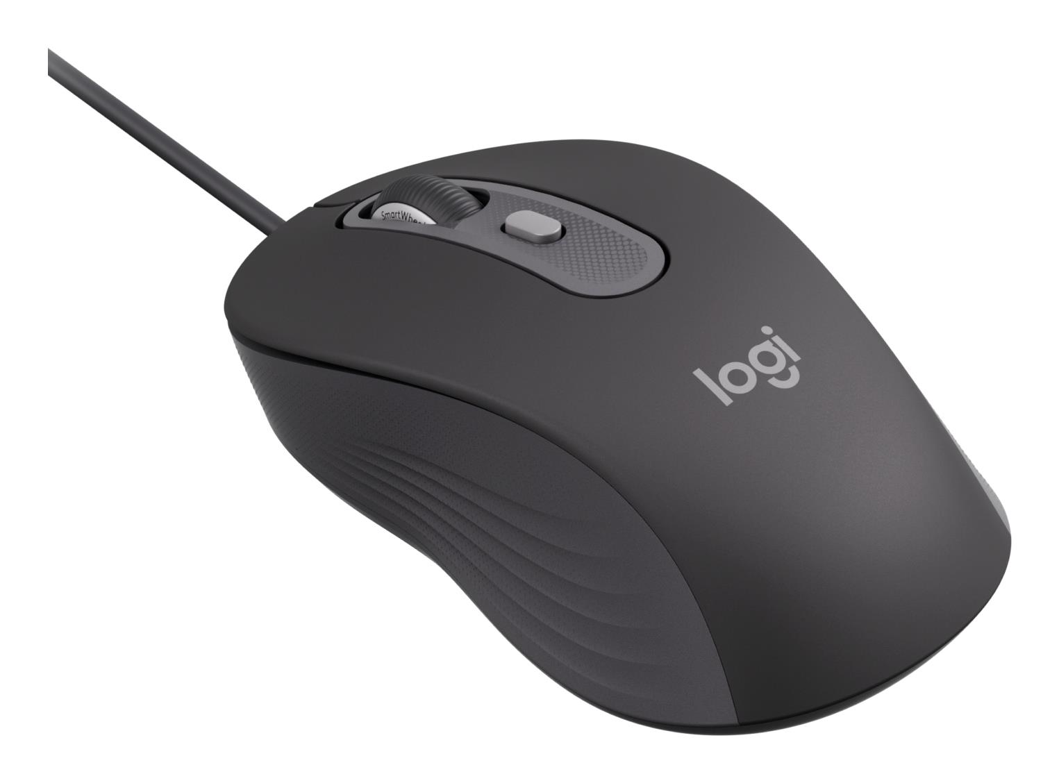 Маніпулятор миша дротова LOGITECH Signature M520 Wired Mouse for Business - GRAPHITE - USB - N/A - EMEA28i-935 - USB-C на малюнкі №4