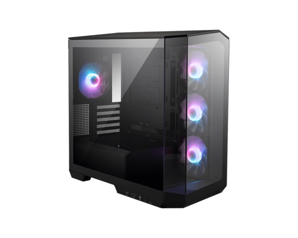 Case|MSI|MidiTower|Case product features Transparent panel|Not included|MicroATX|Colour Black|MAGPANOM100RPZ