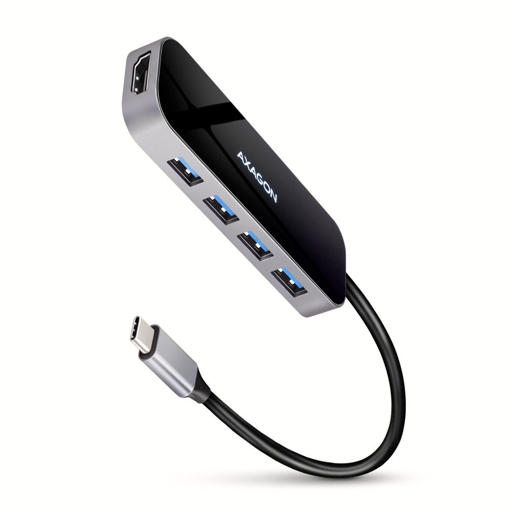 I/O HUB USB-C 6 IN1/0.2 M HMC-6 H4 A AXAGON
