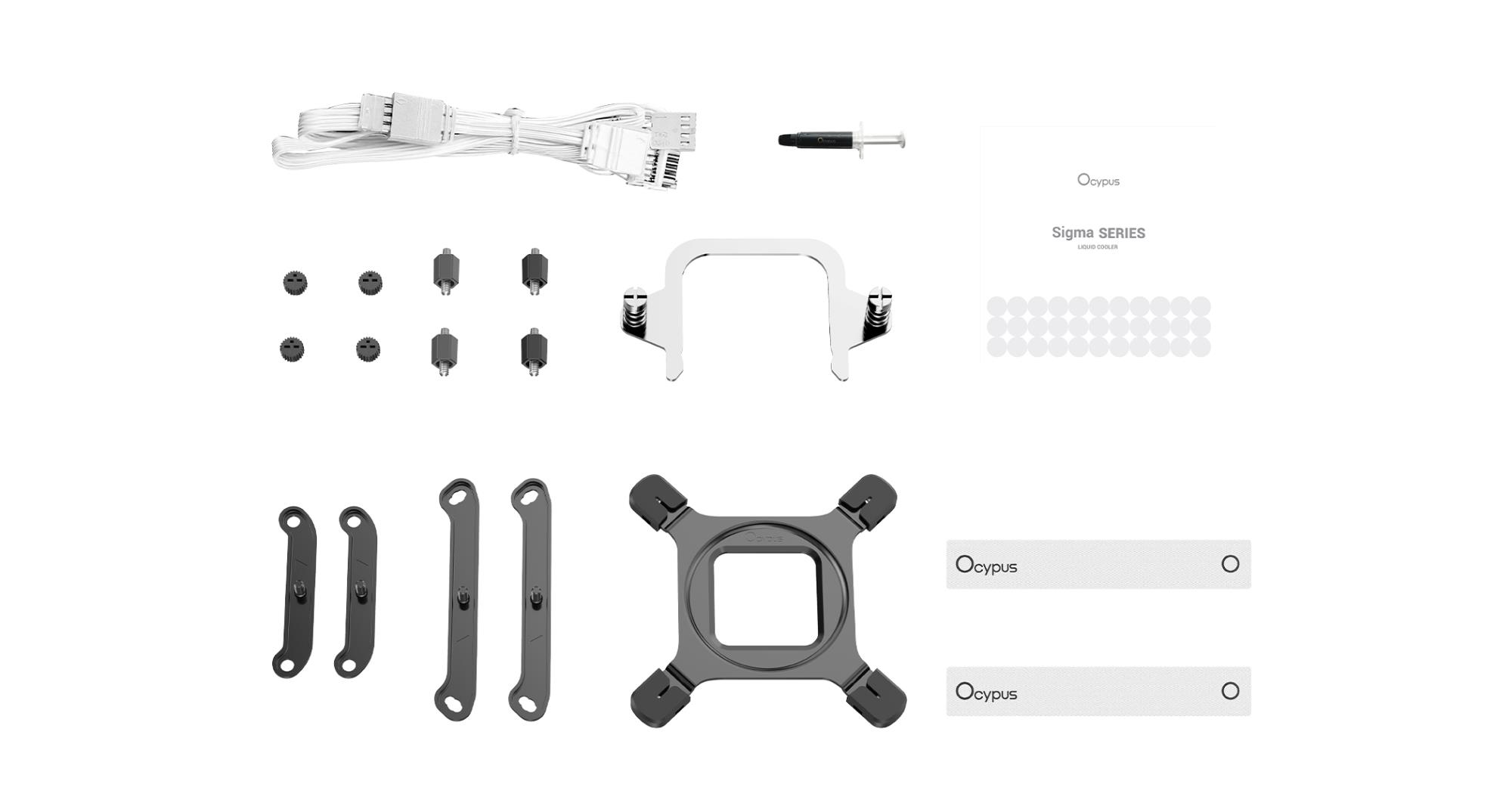 Система рідинного охолодження для компютерного процесора SIGMA L36 WH ARGB (SIGMA-L36-WH3AAWWN00X-GL) OCYPUS на малюнкі №8