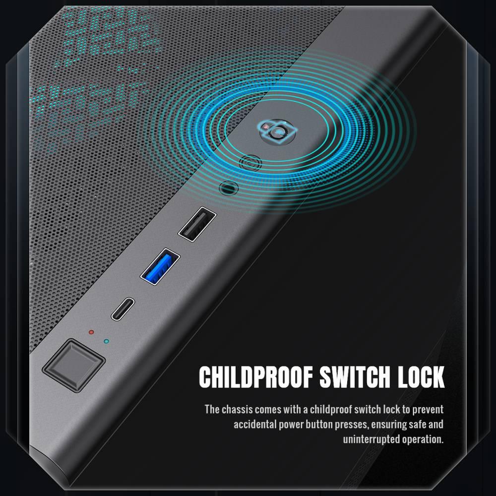 Корпус для компютера ATX W/O PSU STORM 2 AB GAMEMAX на малюнкі №12