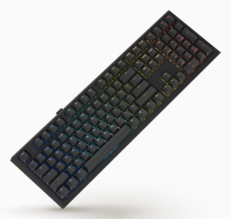 Клавіатура бездротова Ducky One X Wireless магнітні перемикачі, чорний на малюнкі №1