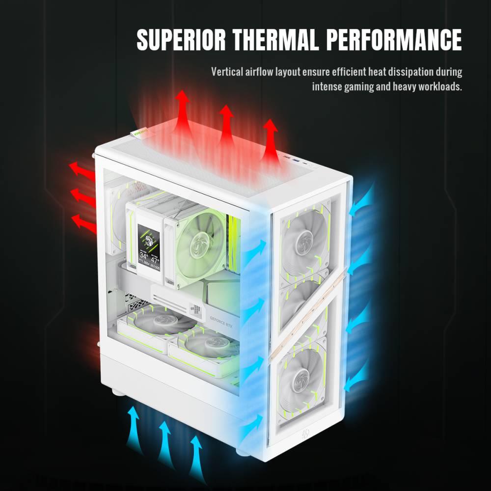 Корпус для компютера ATX W/O PSU AERIS 330 GW GAMEMAX на малюнкі №2