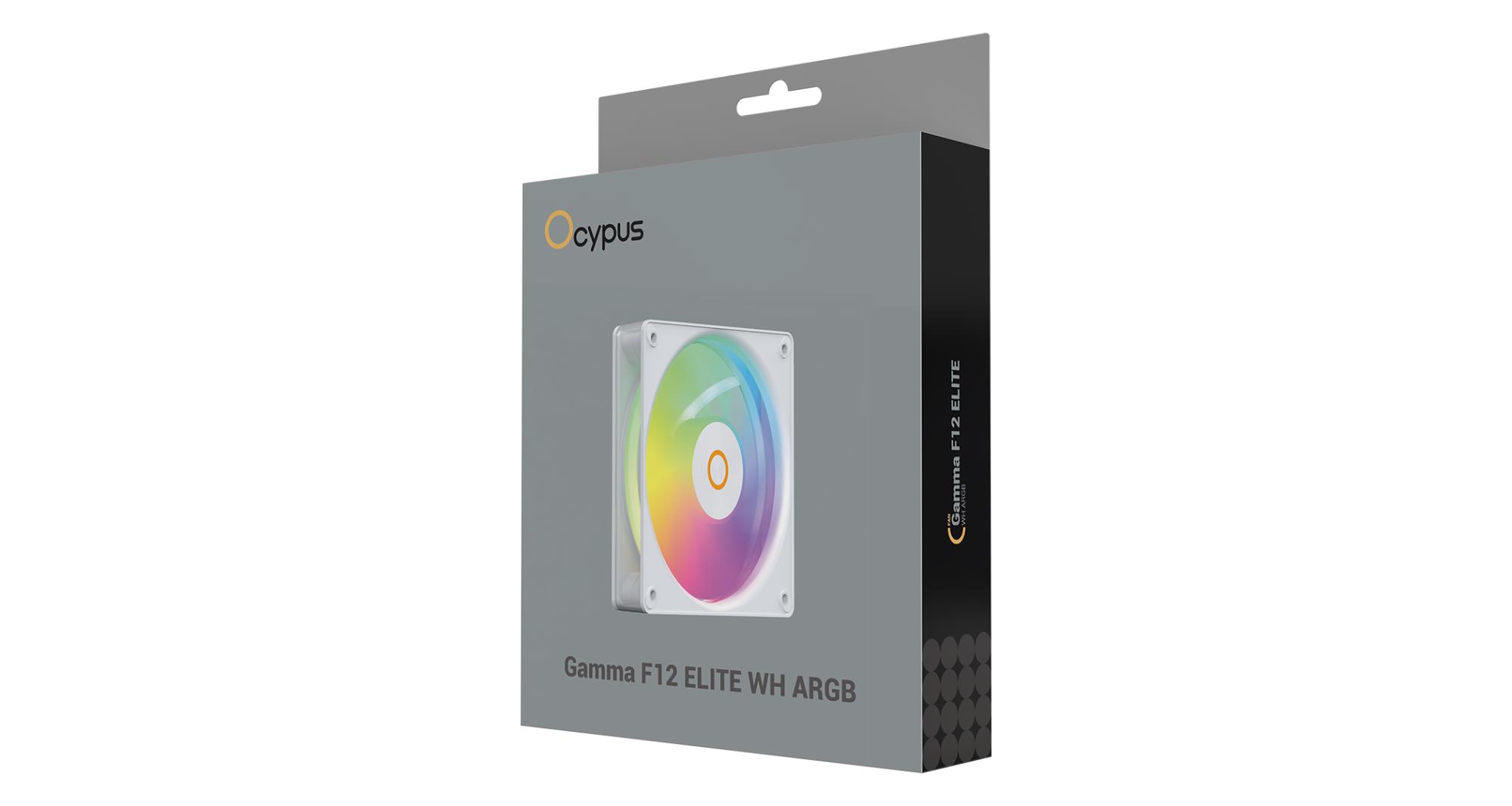 Корпусний вентилятор 120MM GAMMA F12 ELITE WH ARGB (GAMMA-F12-WH1AM00E-GL) OCYPUS на малюнкі №6