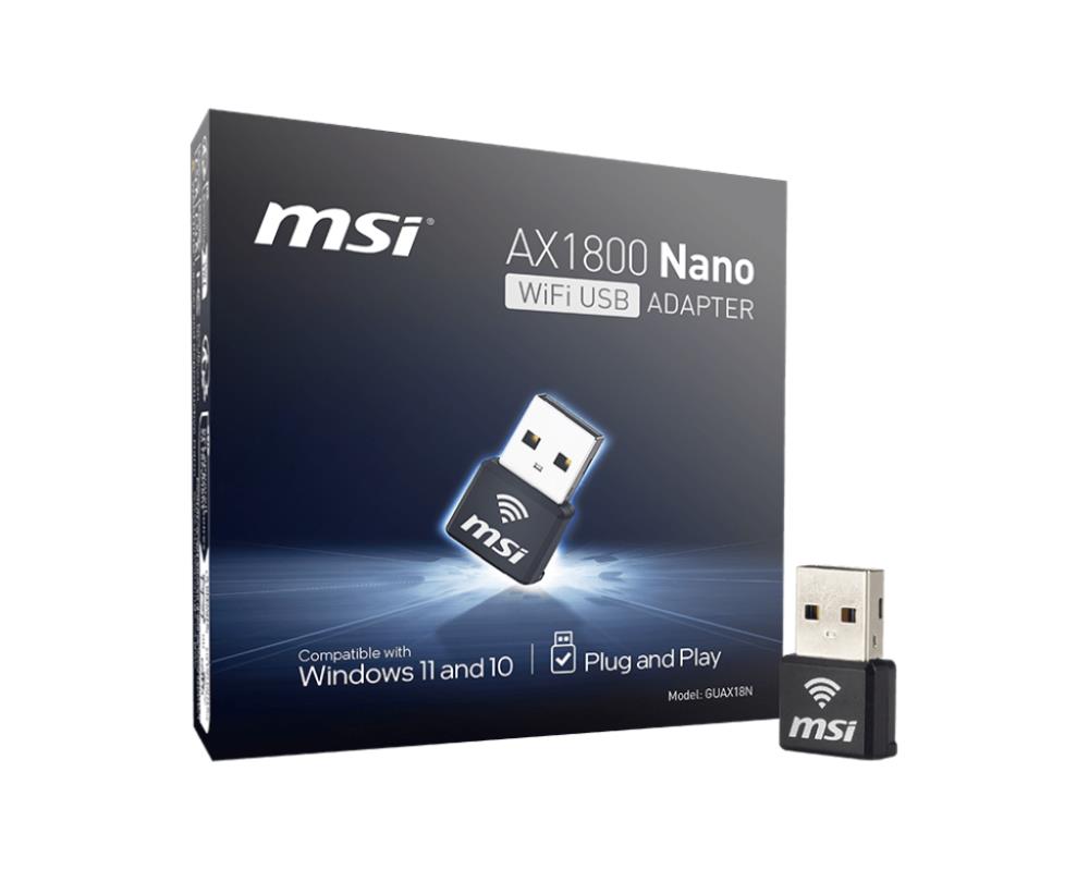 WRL ADAPTER 1800MBPS USB/GUAX18 N MSI