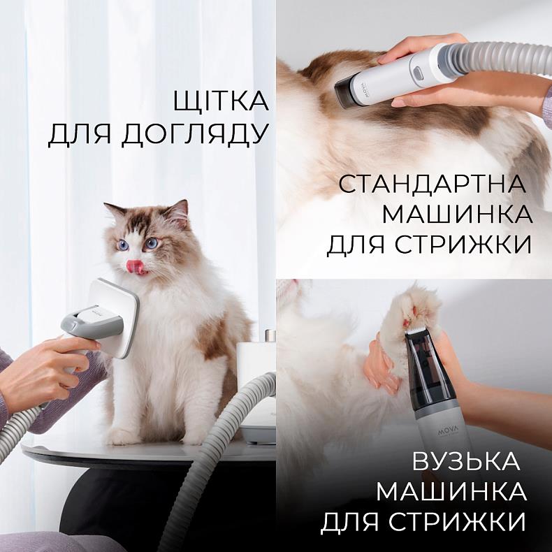 Набір для грумінгу Mova Pet Grooming G1Pro CH2 (Білий) дивитися зображення № 11