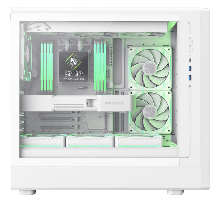 Корпус для компютера ATX W/O PSU CLAW 460 WH GAMEMAX на малюнкі №10