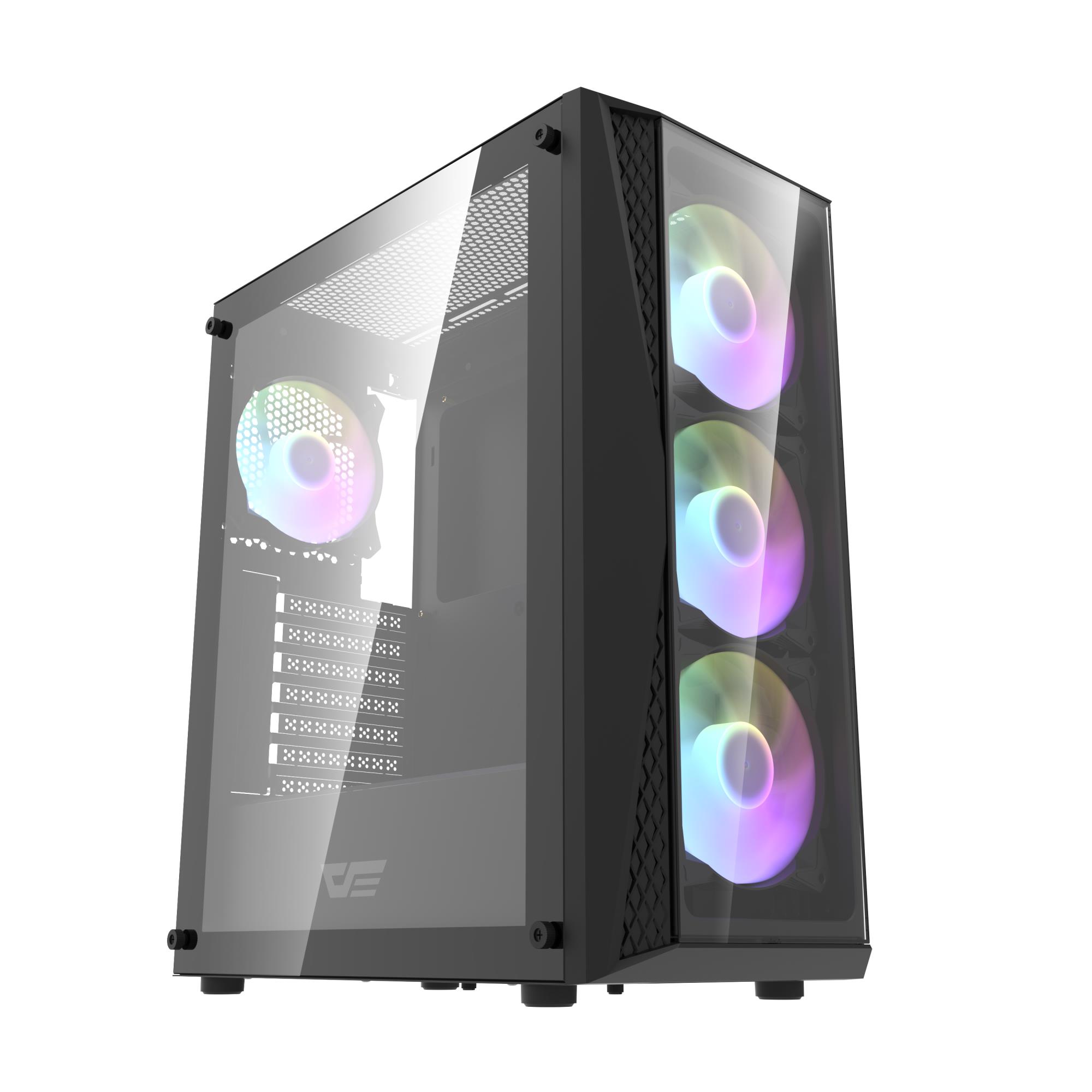 CASE MIDITOWER ATX W/O PSU/DK352 PLUS BLACK DARK FLASH