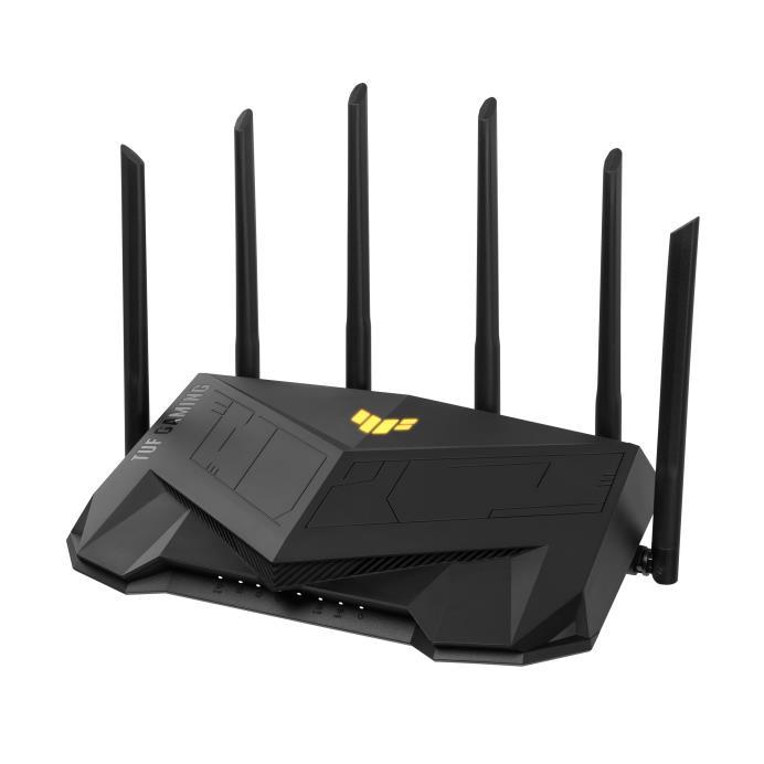 Wireless Router | ASUS | Wireless Router | 6000 Mbps | Mesh | Wi-Fi 5 | Wi-Fi 6 | IEEE 802.11a | IEEE 802.11b | IEEE 802.11g | IEEE 802.11n | USB 3.2 | 4x10/100/1000M | 1x2.5GbE | LAN  WAN ports 1 | Number of antennas 6 | TUFGAMINGAX6000