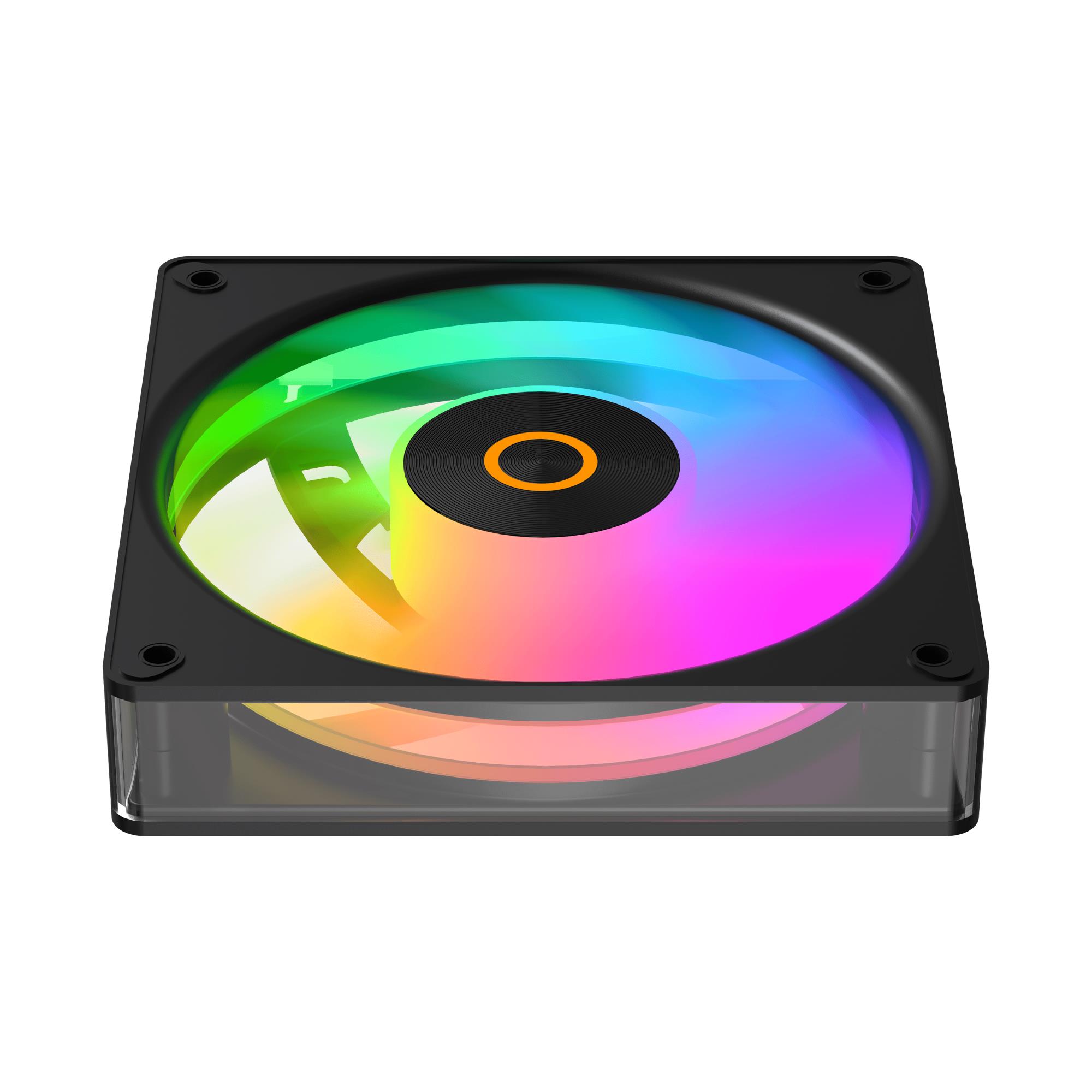 Набір із трьох вентиляторів для корпусу 120MM GAMMA F12 ELITE BK ARGB 3 IN 1 (GAMMA-F12-BK3AM00E-GL) OCYPUS на малюнкі №6