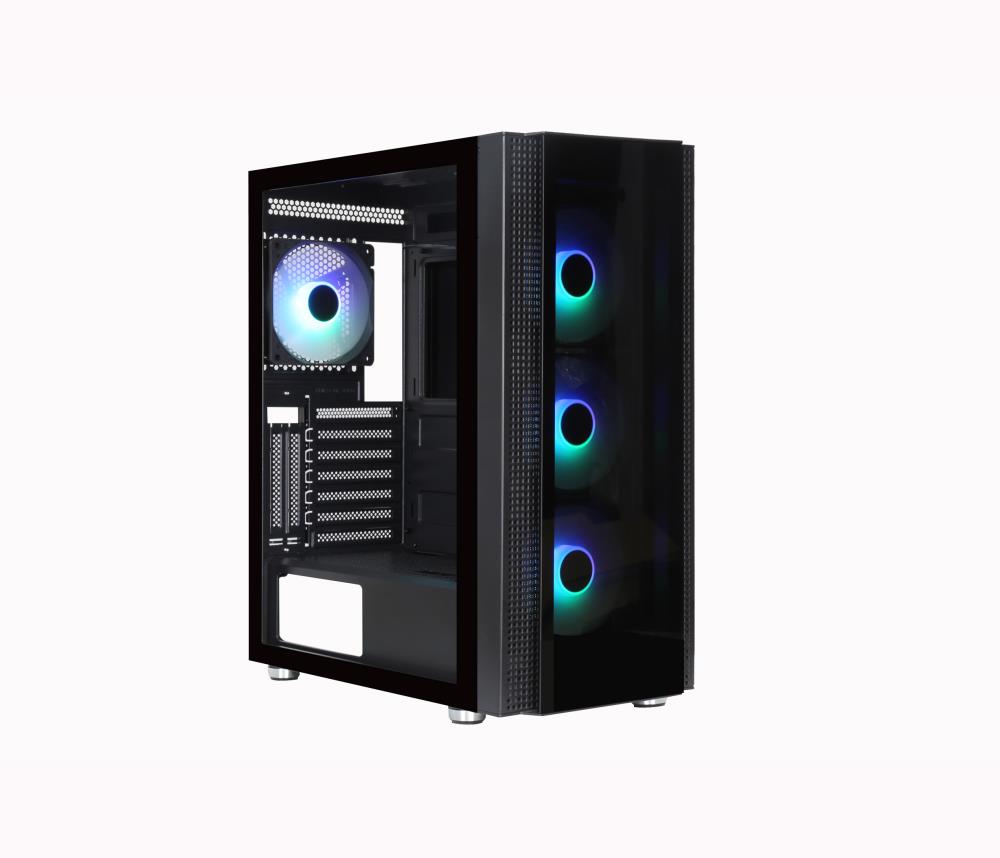 Case|GOLDEN TIGER|Raider SK-1|MidiTower|Not included|ATX|Colour Black|RAIDERSK1