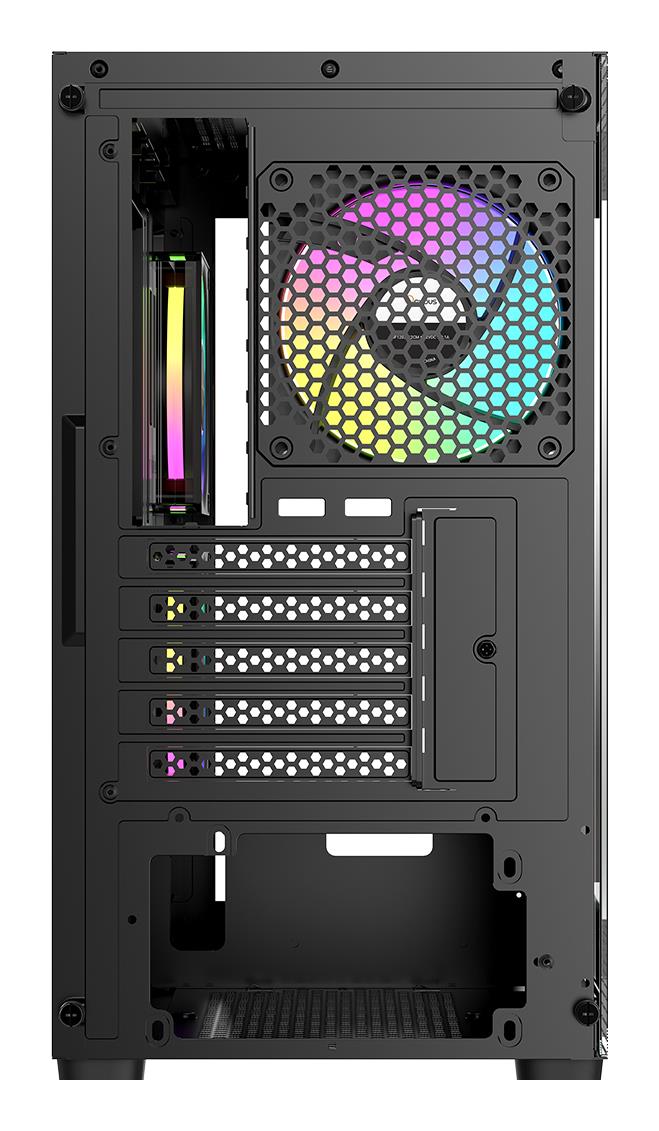 Корпус для компютера MATX W/O PSU GAMMA C52 BK ARGB (GAMMA-C52-BKD300XX-GL) OCYPUS на малюнкі №5