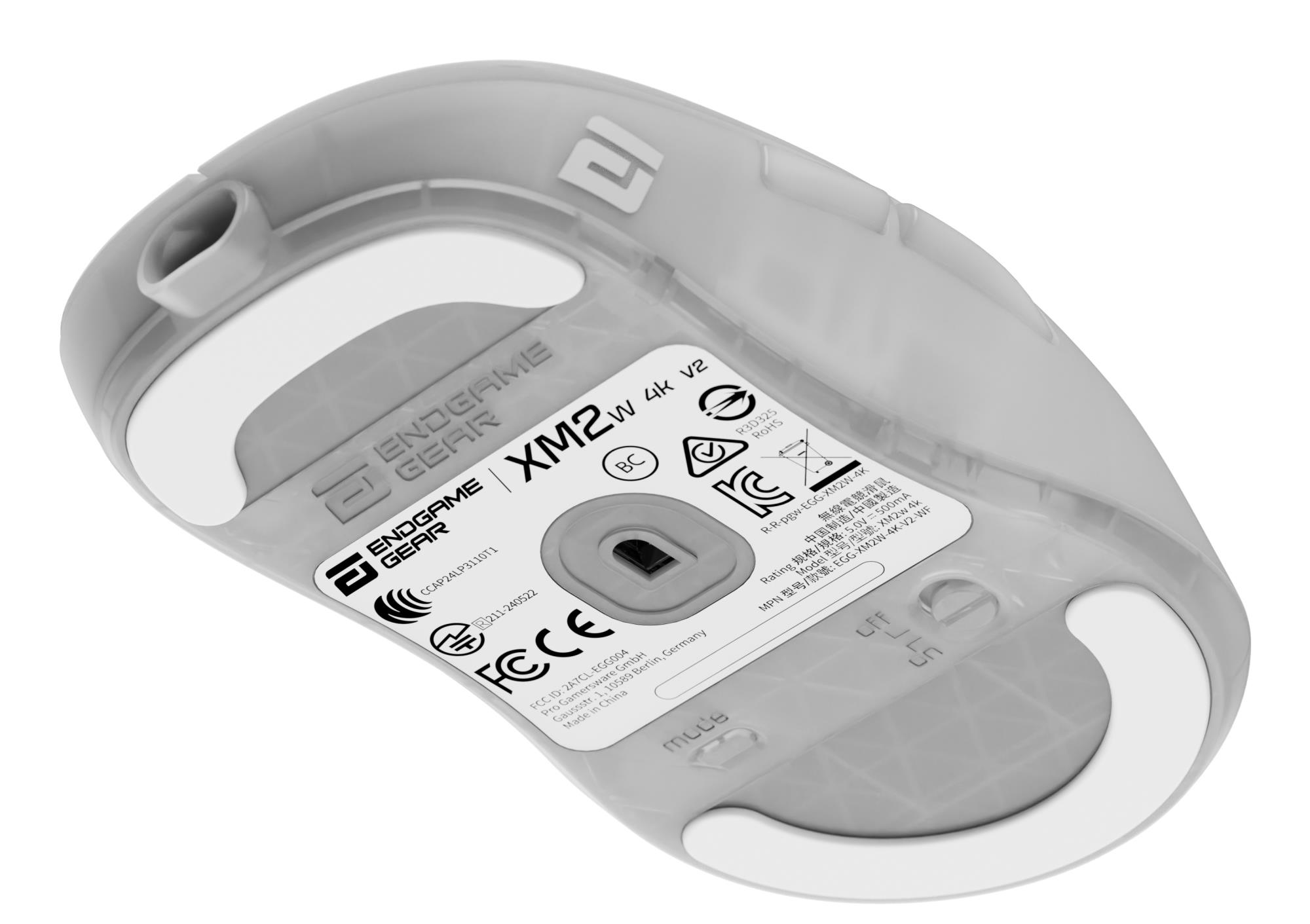 Миша ігрова бездротова Endgame Gear XM2w 4k v2 , білий (прозорий) на малюнкі №12