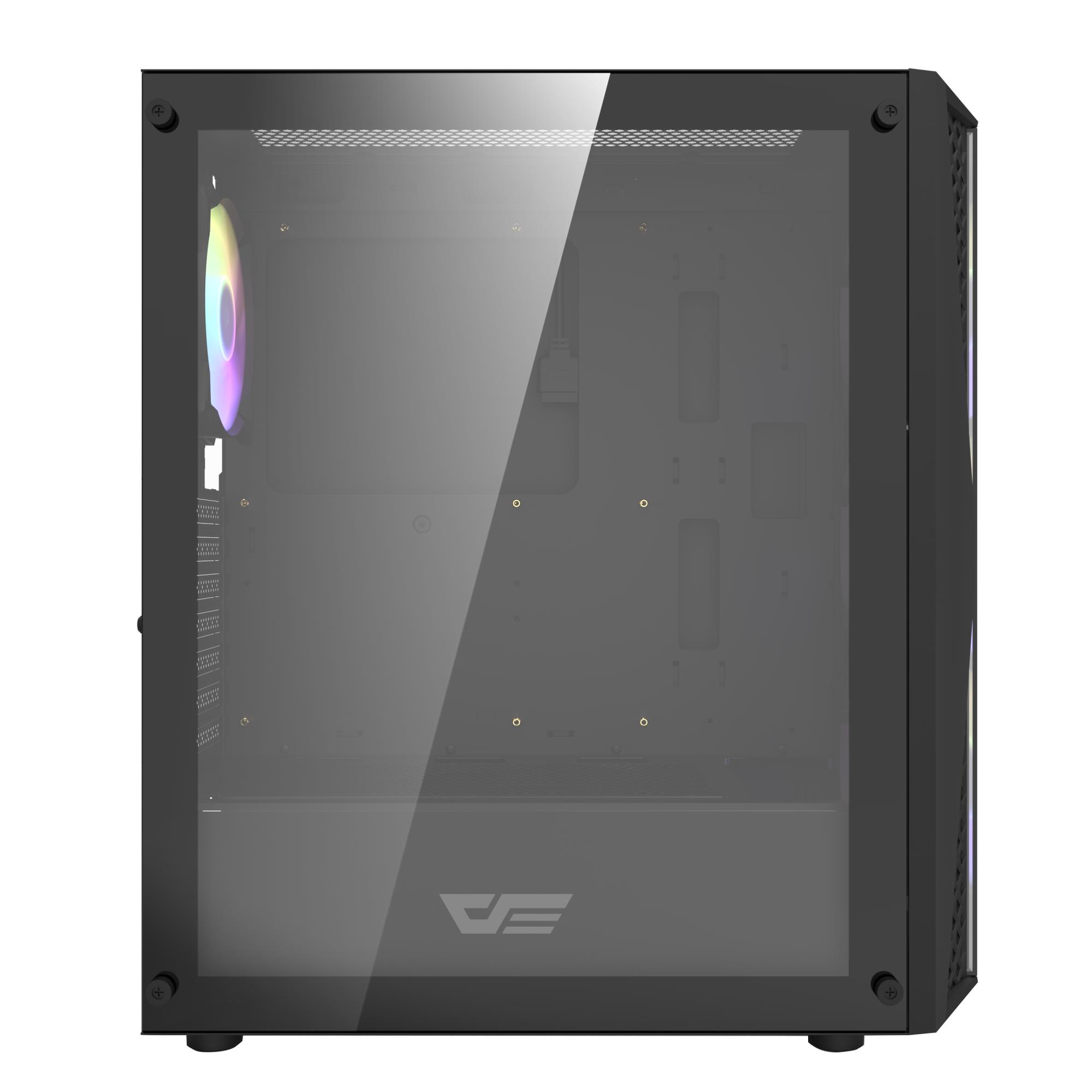 Корпус для компютера DARK FLASH ATX без блока живлення DK352 PLUS чорний на малюнкі №4