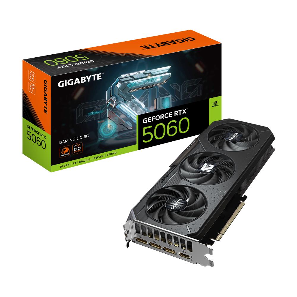 GIGABYTE NVIDIA Ge Force RTX 5060 8 GB GDDR7 128 bit PCIE 5....