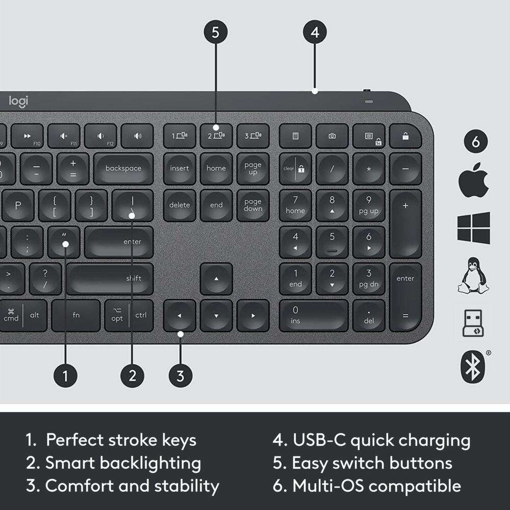 Клавіатура + миша MX KEYS COMBO ENG 920-010933 LOGITECH на малюнкі №14