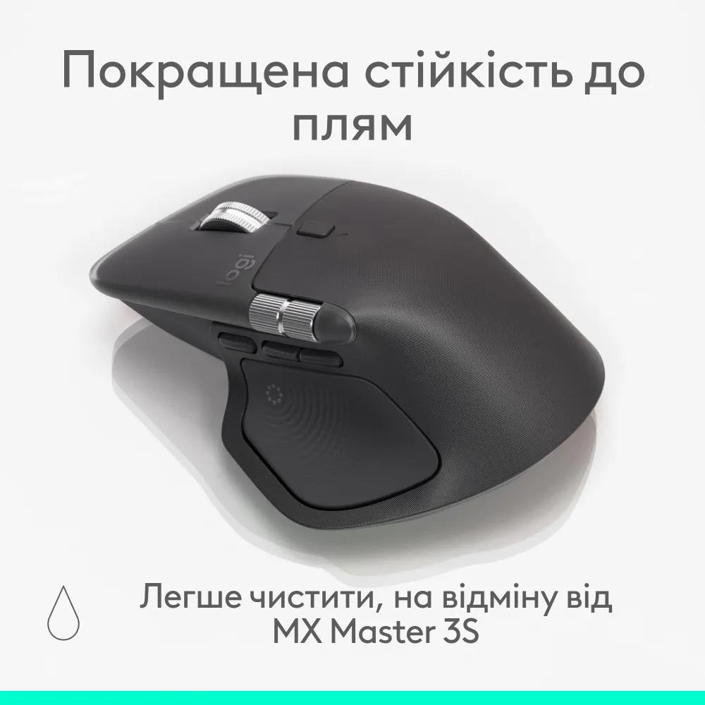 Маніпулятор миша бездротова LOGITECH MX Master 4 Performance Wireless Mouse for Business - GRAPHITE - 2.4GHZ/BT - N/A - EMEA28i-935 на малюнкі №10