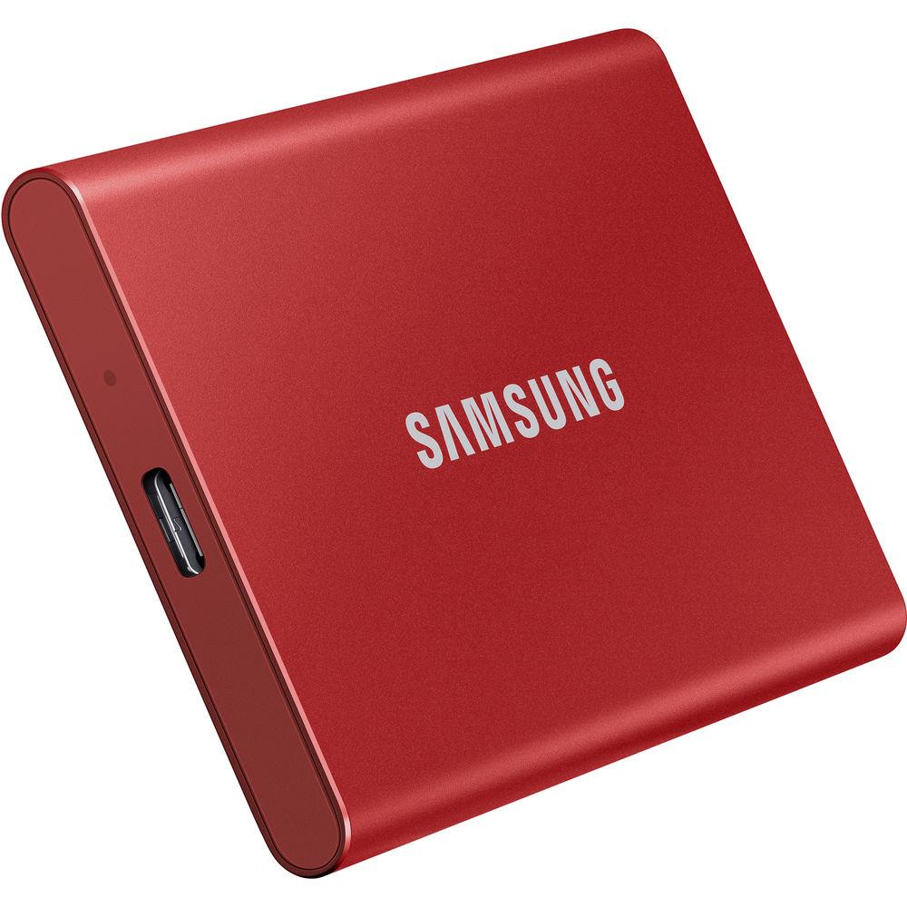 External SSD|SAMSUNG|T7|2TB|USB 3.2|Write speed 1000 MBytes/sec|Read speed 1050 MBytes/sec|MU-PC2T0R/WW