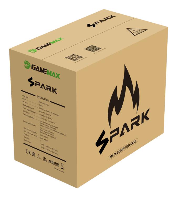 Корпус для компютера ATX W/O PSU SPARK BLACK GAMEMAX на малюнкі №16