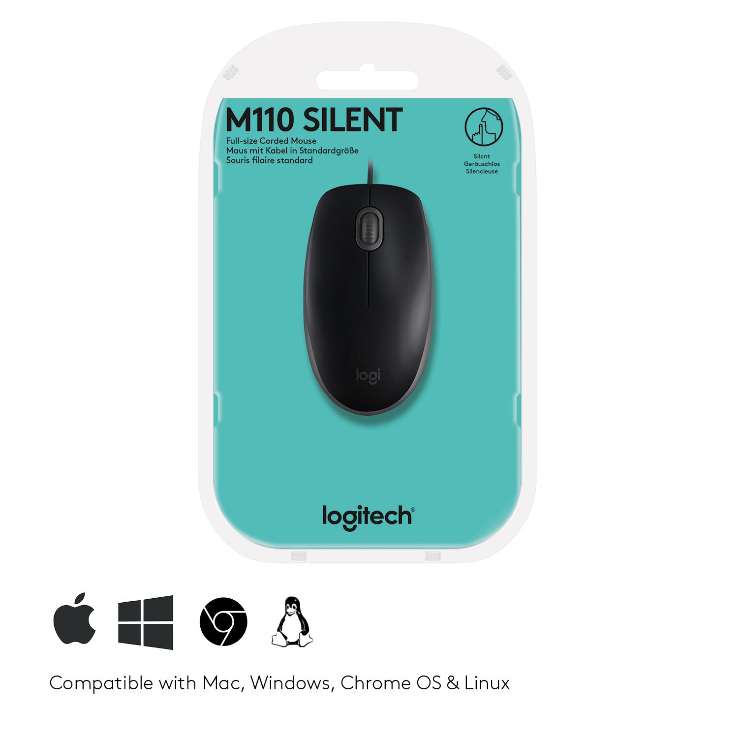 Миша Logitech B110 Silent Black (910-005508) на малюнкі №8
