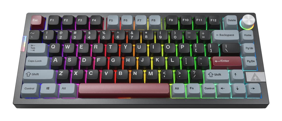 Клавіатура MONTECH MKey PRO75% WRL DARKNESS (Yellow Switch) на малюнкі №1