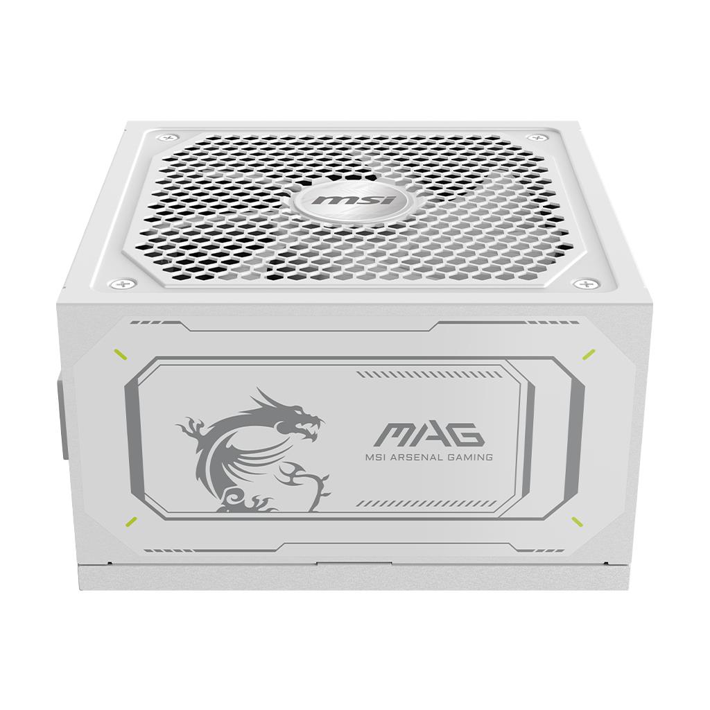 Блок живлення ATX 1000W MAG A1000GL PCIE5 WHITE MSI на малюнкі №3