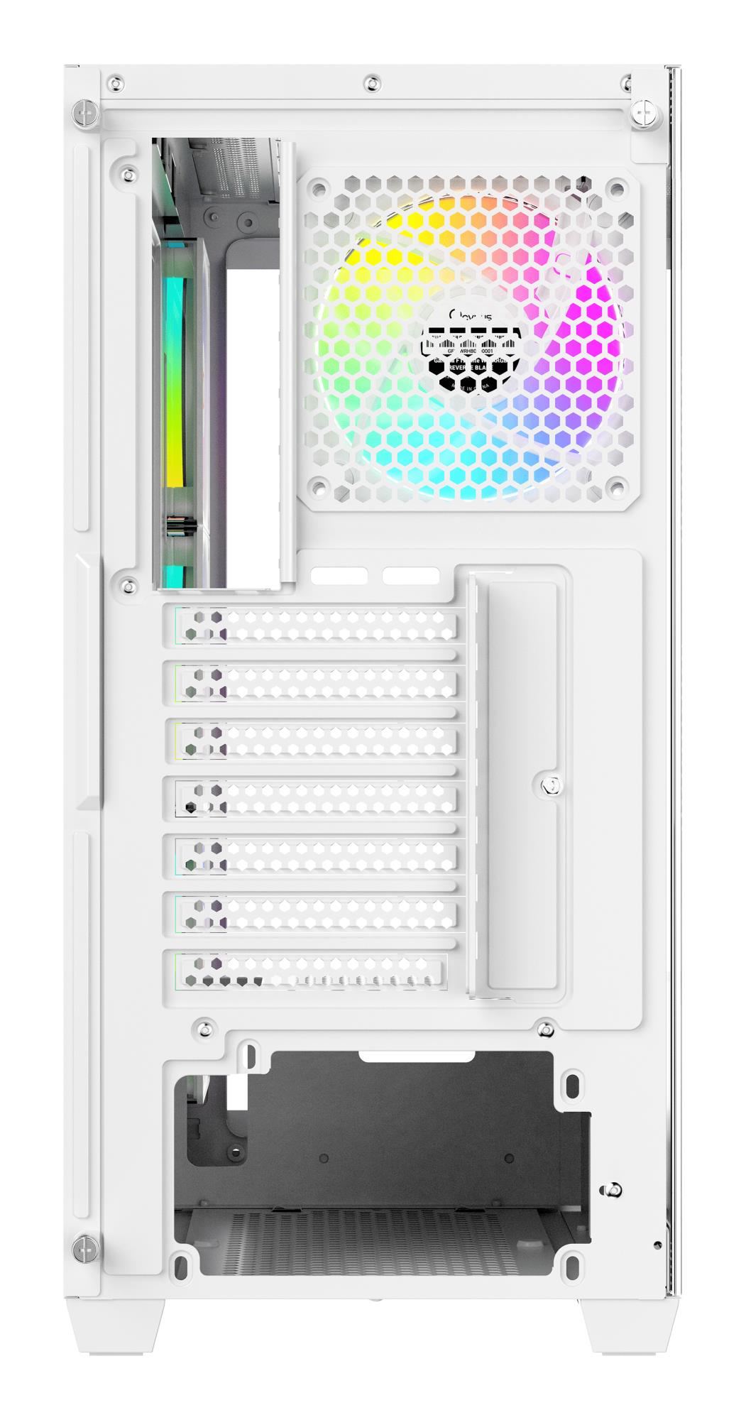 Корпус для компютера ATX W/O PSU GAMMA C72 WH ARGB (GAMMA-C72-WHD400XX-GL) OCYPUS на малюнкі №5