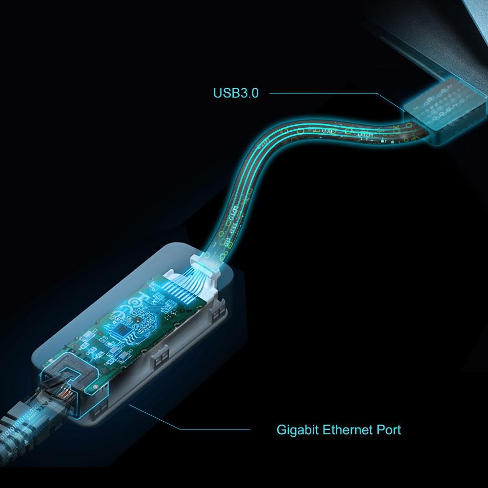 USB 3.0/RJ45 гігабітний мережевий адаптер Ethernet, UE306 TP-LINK на малюнкі №8