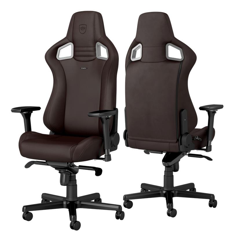 Ігрове крісло Noblechairs EPIC високотехнологічна штучна шкіра, коричневий на малюнкі №3