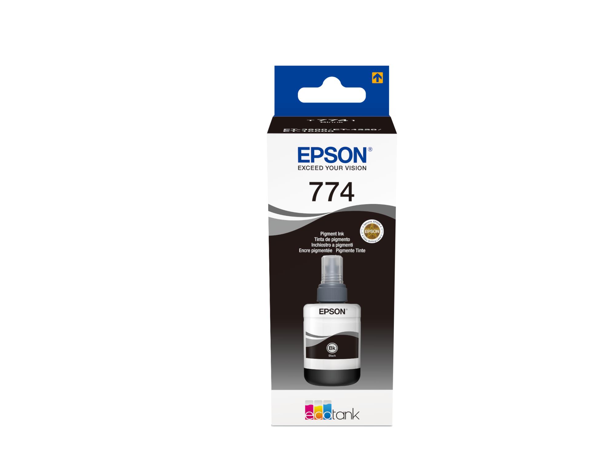 Ink Bottle Black T7741 140ML/Ecotank C13T77414A Epson