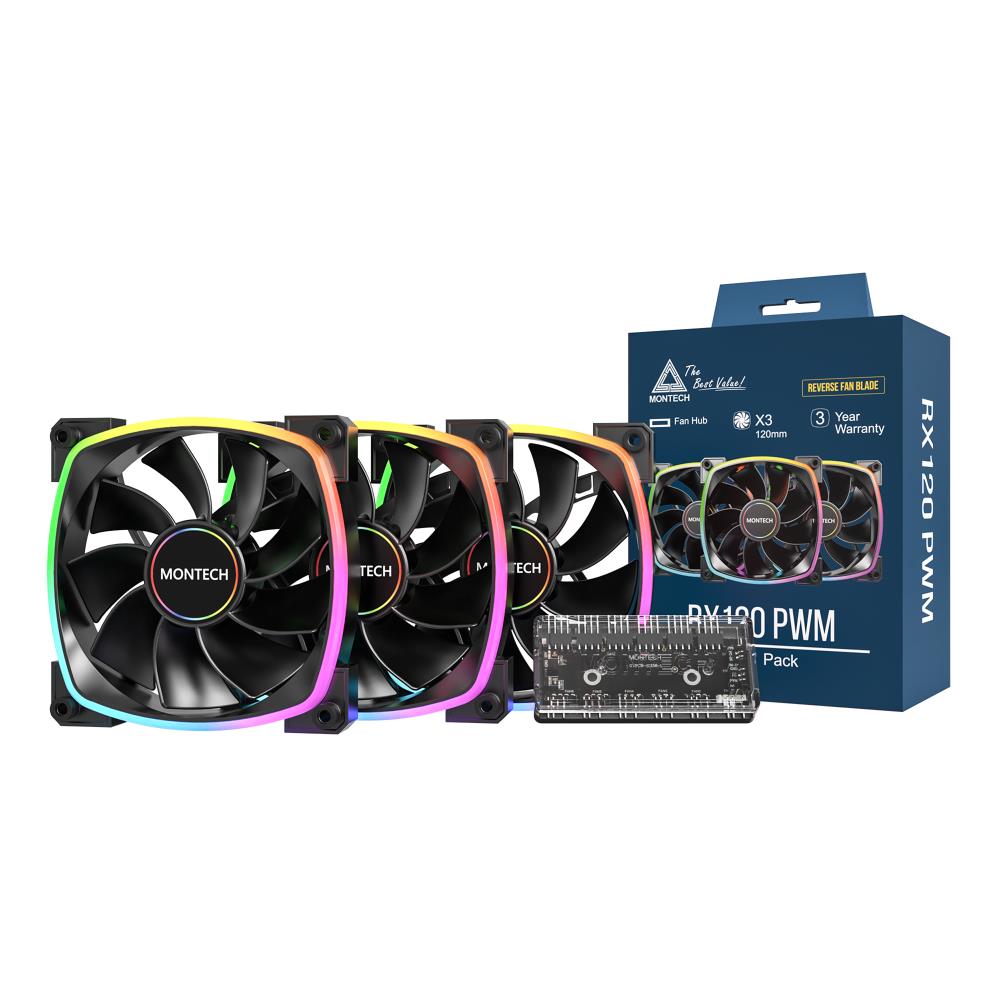 Корпусний вентилятор 120MM RX120 PWM (B31) MONTECH на малюнкі №3