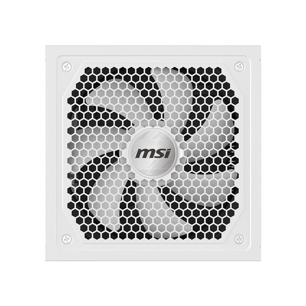 Блок живлення ATX 1000W MAG A1000GL PCIE5 WHITE MSI на малюнкі №4