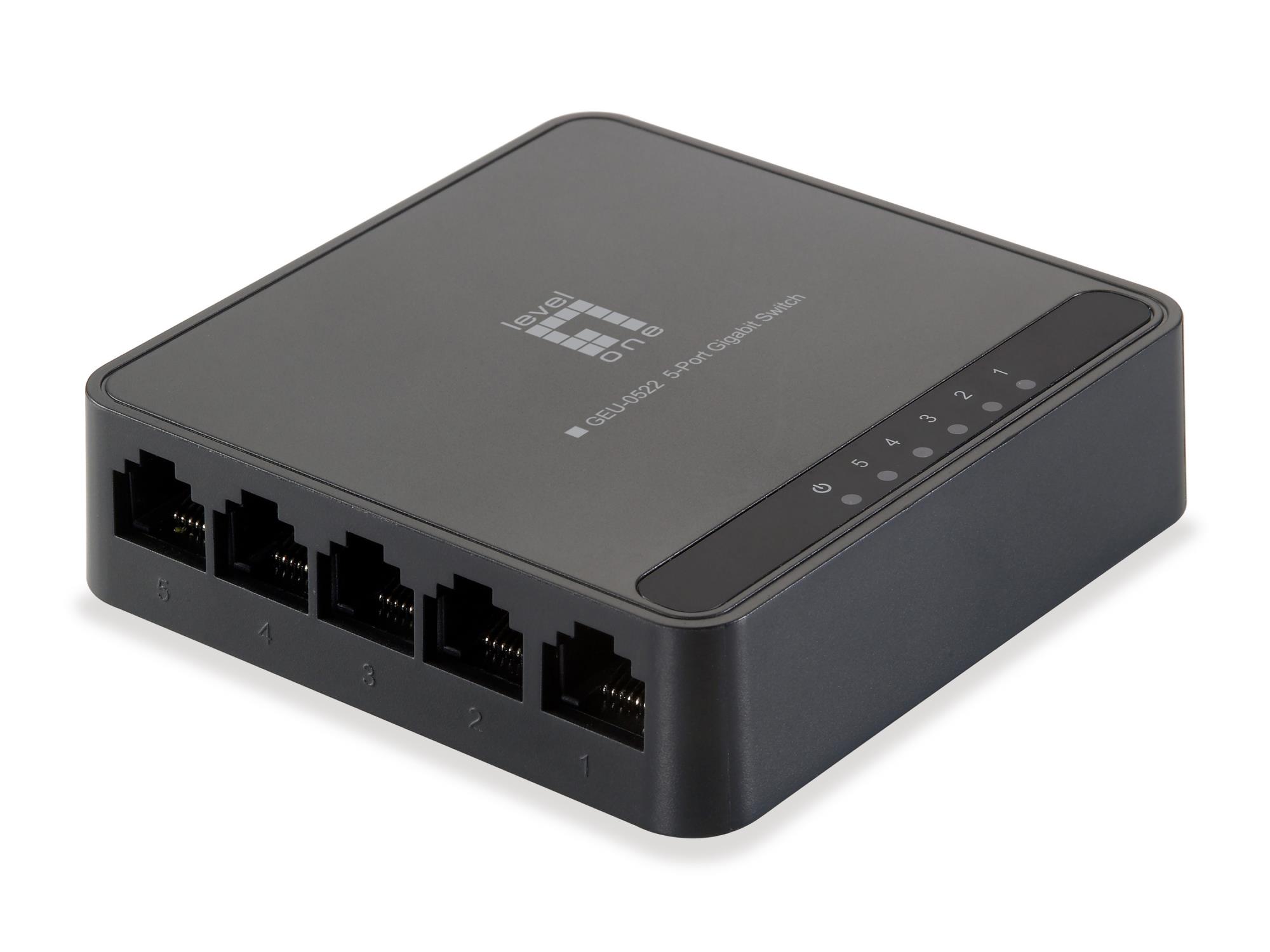 Net Switch 5PORT 10/100/1000M/GEU-0522 Levelone