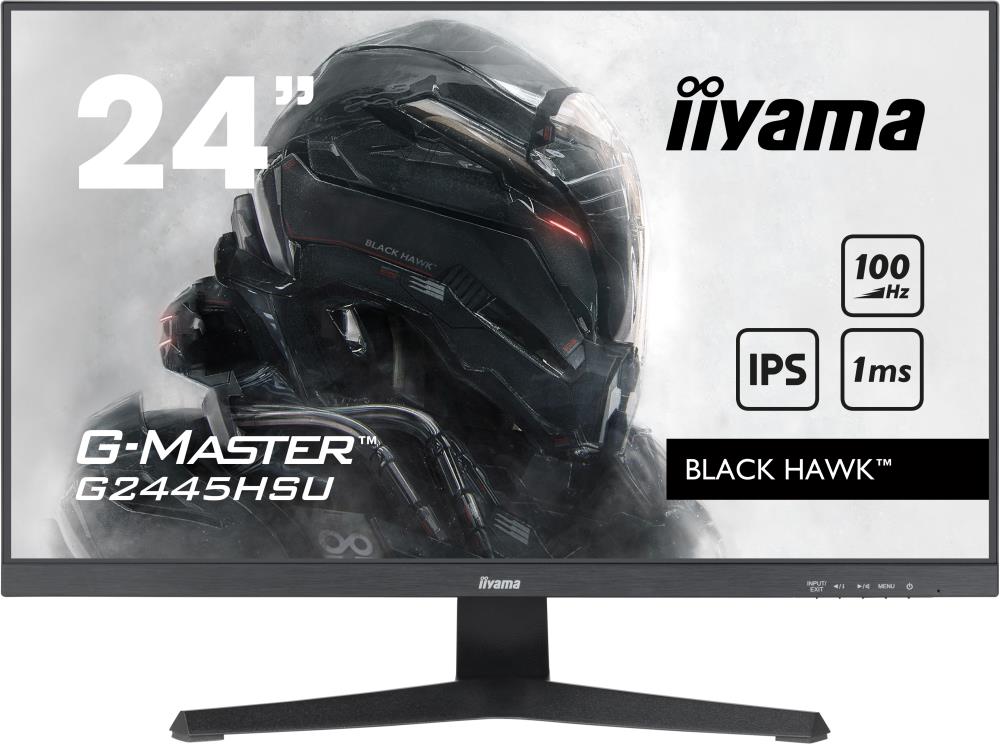 LCD Monitor IIYAMA G2445HSU-B1 24" Panel IPS 1920x1080 16:9 100Hz Matte 1 ms Speakers Tilt Colour Black G2445HSU-B1