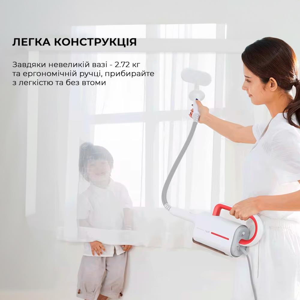 Багатофункціональний пароочисник Deerma Multi-function Steam Cleaner 1600W White (DEM-ZQ610) на малюнкі №17