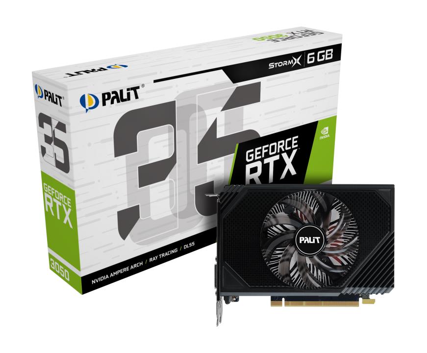 Graphics Card|PALIT|NVIDIA GeForce RTX 3050|6 GB|GDDR6|96 bit|PCIE 4.0 16x|GPU 1442 MHz|Single Slot Fansink|1xHDMI|1xDisplayPort|NE63050018JE-1070F