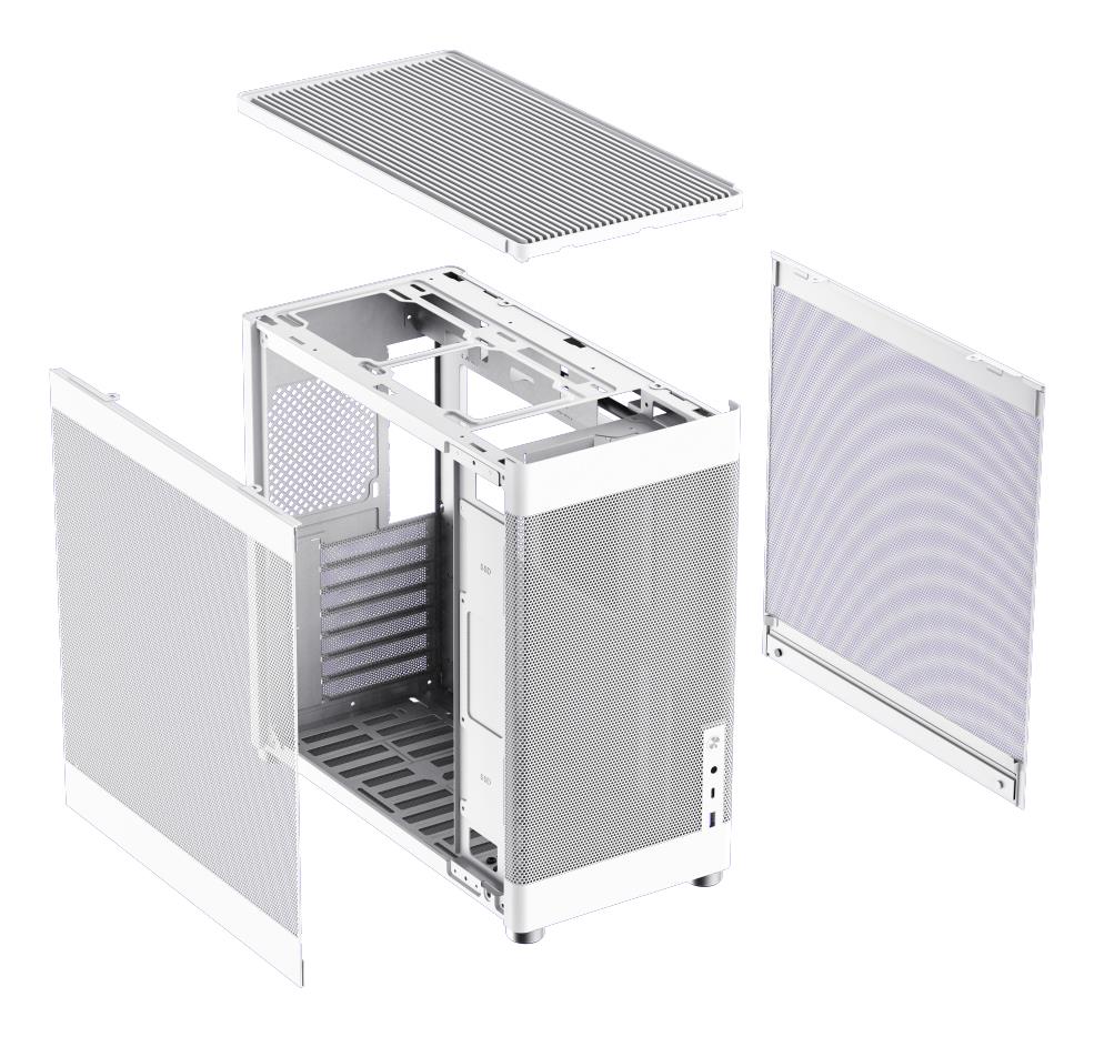 Корпус для компютера ATX W/O PSU MESH BOX PRO WT GAMEMAX на малюнкі №15