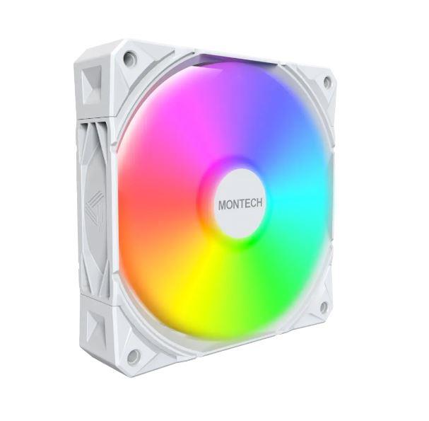 Набір із трьох вентиляторів для корпусу 120MM E28 ARGB 3 PACK (W) MONTECH на малюнкі №3