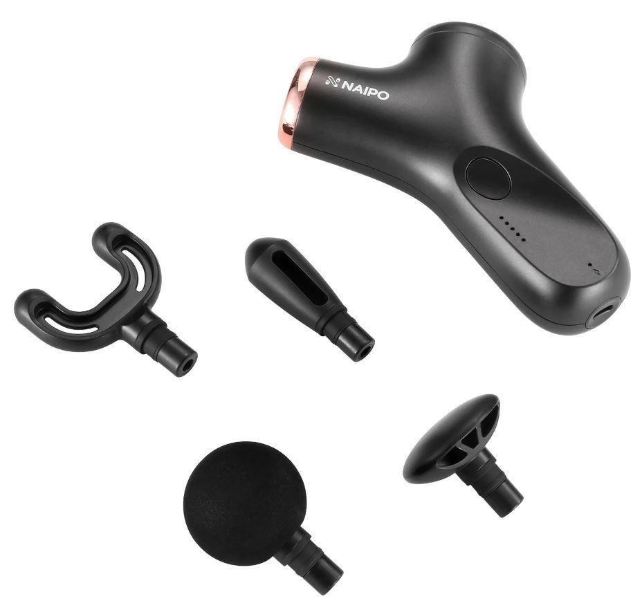 Масажер перкусійний ручний NAIPO new MINI Massage Gun для тіла без підігріву; модель - NP-MG01 на малюнкі №3