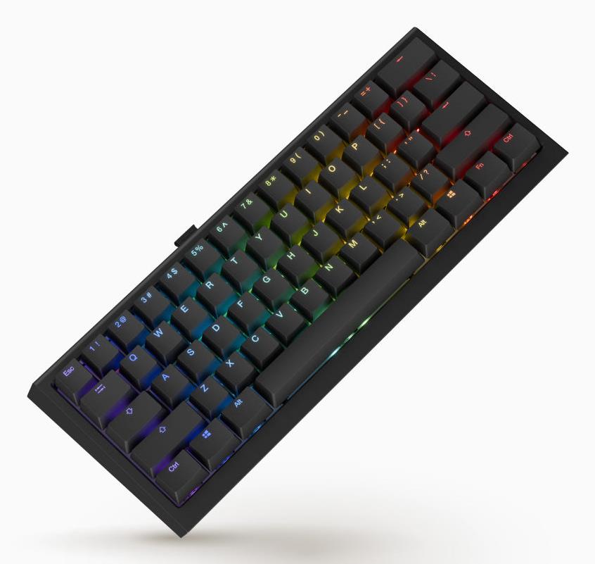 Клавіатура бездротова Ducky One X Mini(60%)  магнітні перемикачі, чорний на малюнкі №1