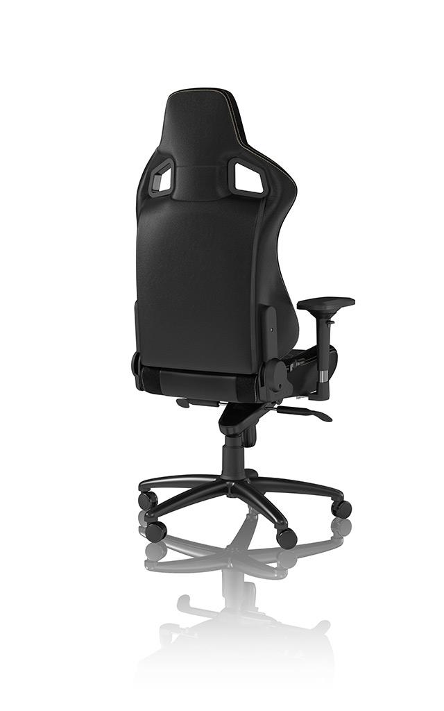 Ігрове крісло Noblechairs EPIC штучна шкіра, чорний/золотий на малюнкі №4