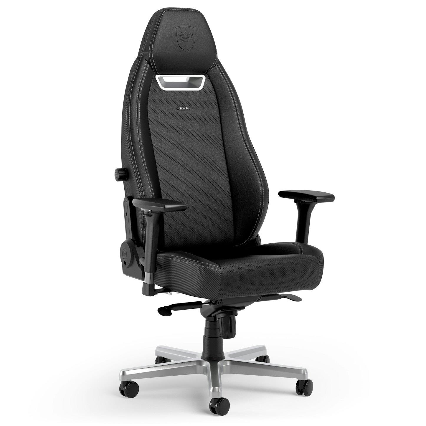 Ігрове крісло Noblechairs LEGEND високотехнологічна штучна шкіра, сірий на малюнкі №1