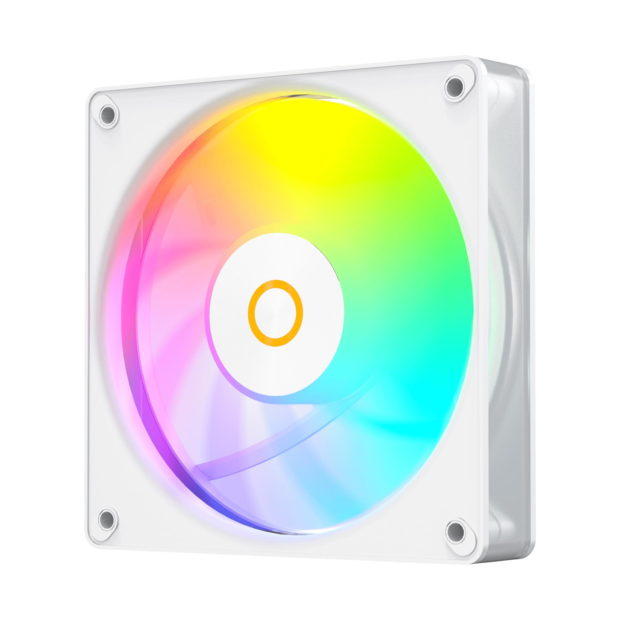 Набір із трьох вентиляторів для корпусу 120MM GAMMA F12 ELITE WH ARGB REVERSE BLADE 3 IN 1 (GAMMA-F12-WH3AM01E-GL) OCYPUS на малюнкі №5