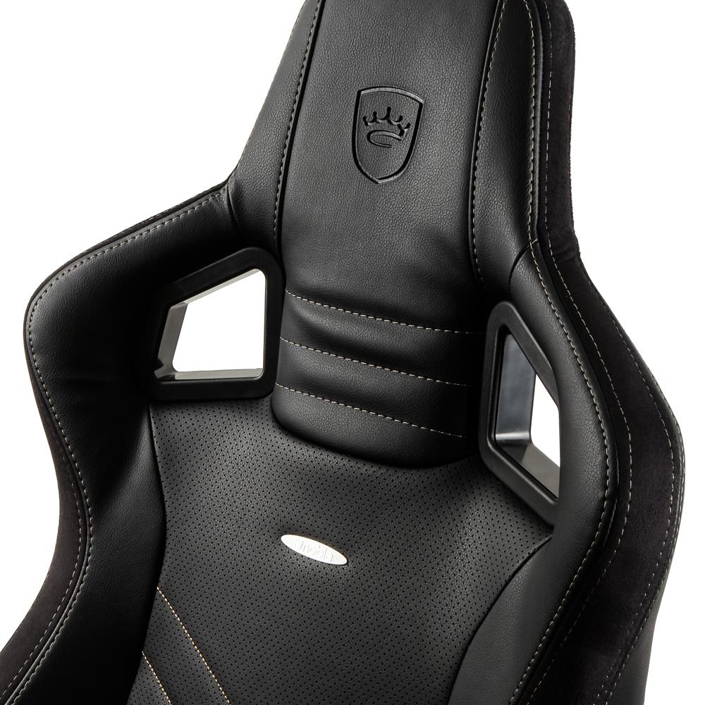 Ігрове крісло Noblechairs EPIC штучна шкіра, чорний/золотий на малюнкі №17