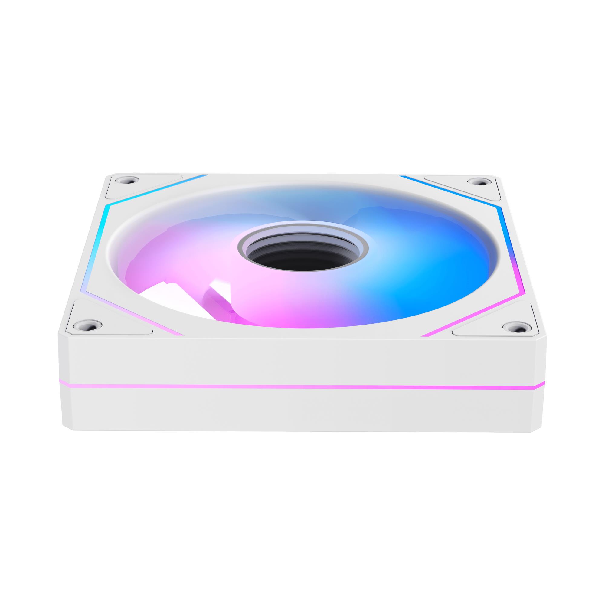 Корпусний вентилятор 120MM GAMMA F12 WH ARGB REVERSE BLADE (GAMMA-F12-WH1AM01X-GL) OCYPUS на малюнкі №4