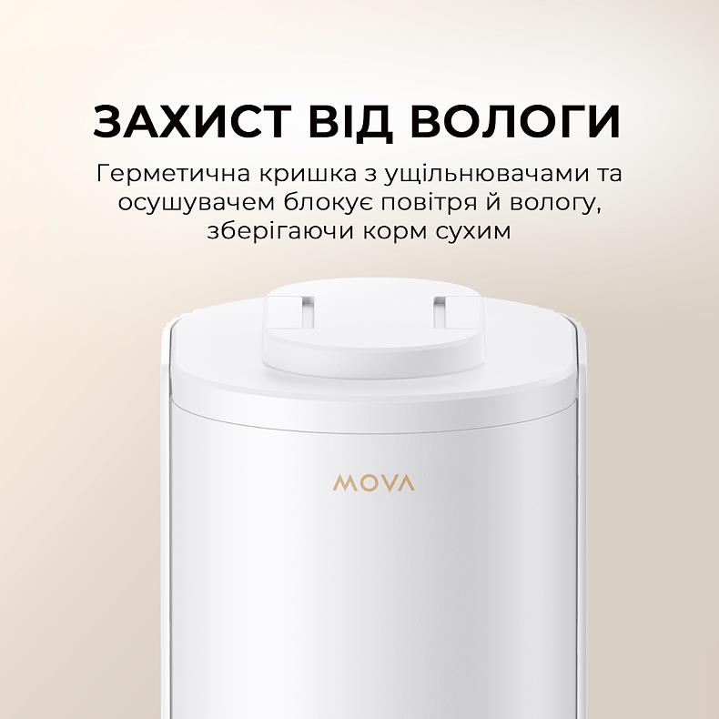 Годівниця для кішок і собак автоматична Mova Automatic PET Feeder PF10 Pro PF10A (Білий) дивитися зображення № 10