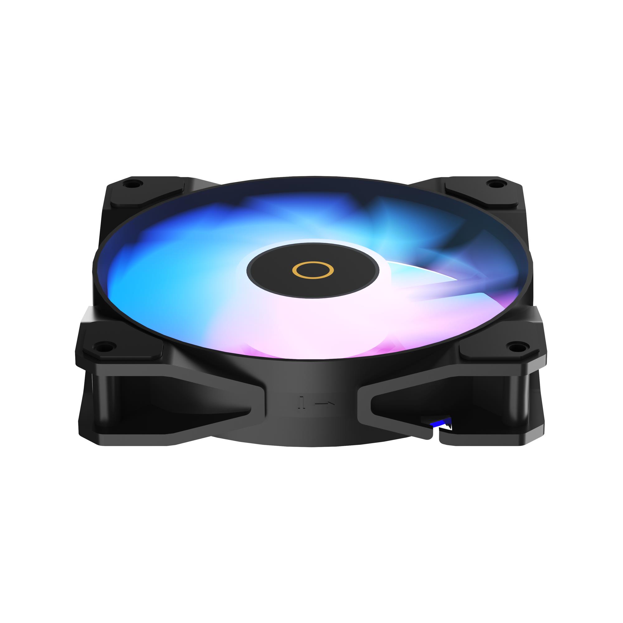 Корпусний вентилятор 120MM BETA F12 BK ARGB REVERSE BLADE (BETA-F12-BK1AM01X-GL) OCYPUS на малюнкі №3