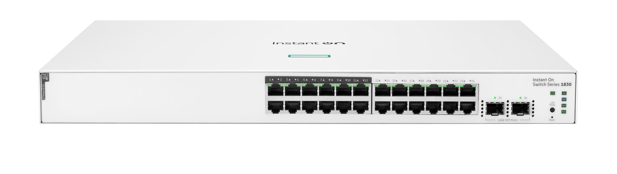 Net Switch 24PORT 1000M 1830/24G 2SFP JL813A Aruba By HPE