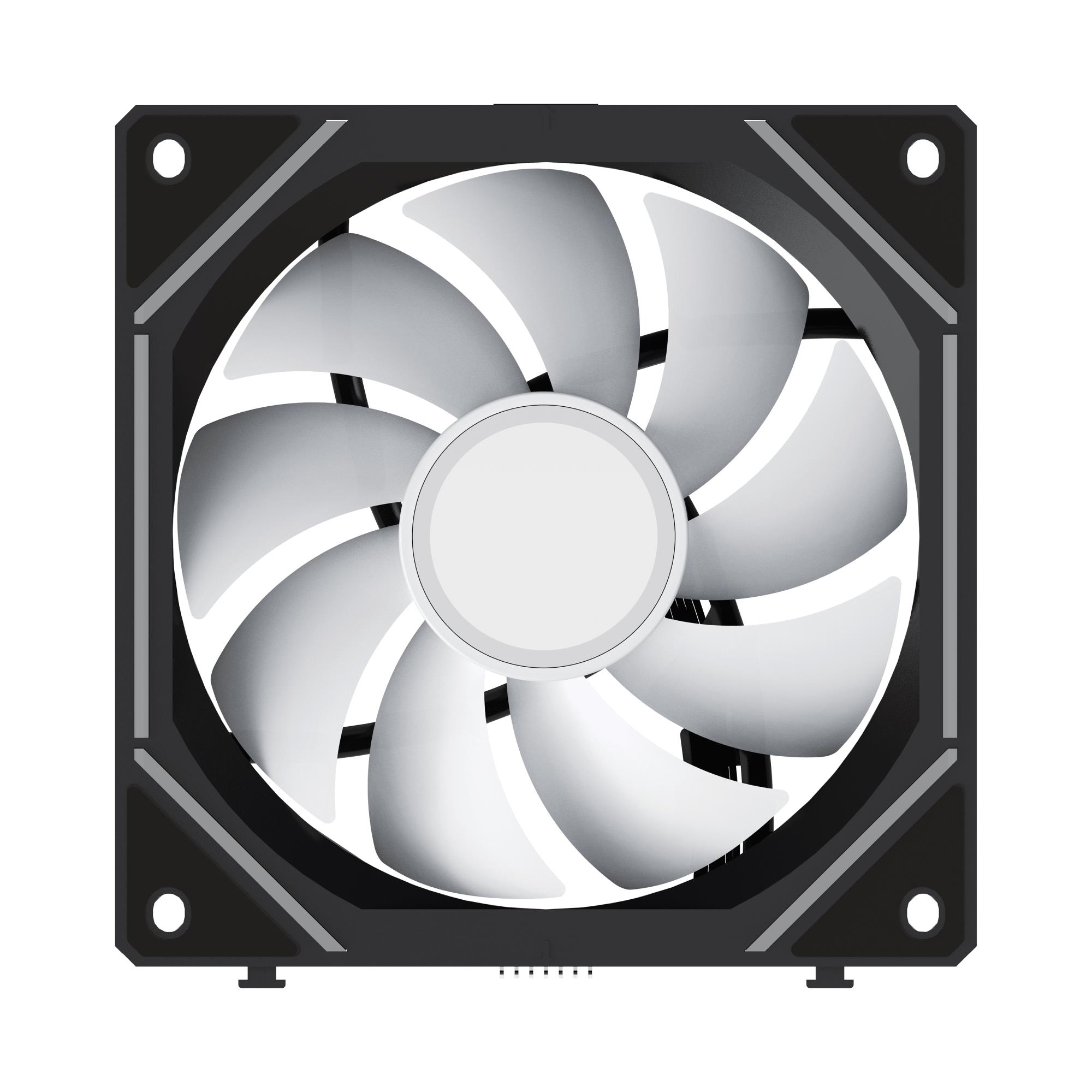 Набір із трьох вентиляторів для корпусу 120MM GAMMA F12 UNI BK ARGB 3 IN 1 (GAMMA-F12-BK3AM00U-GL) OCYPUS на малюнкі №5